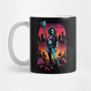 Final Girl Vintage Flower Horror Mug